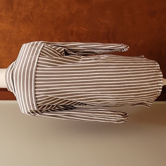 Free People Beach | Crossroads Striped Tunic Dress Cotton Blend - size XS - Picture 6 of 10